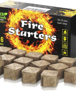 Fire Starter - Fire Starters for Campfires Charcoal Grill Starter. Fireplace. Firepits. Smokers. Only One Piece to Light a Fire.10-15 Min Burns Time Height of Fire 6-7 Inch. Made Ukraine