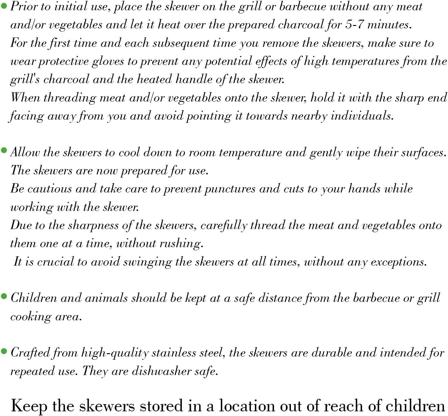 Skewers for Grilling - 12 Pcs Set - 17 Inch Skewers for Kabobs Shashlik - BBQ Skewers Stainless Steel - Shish Kabob Grill Skewers Ideal Kabob Skewer for Meat Shrimp Chicken Vegetable - Image 9