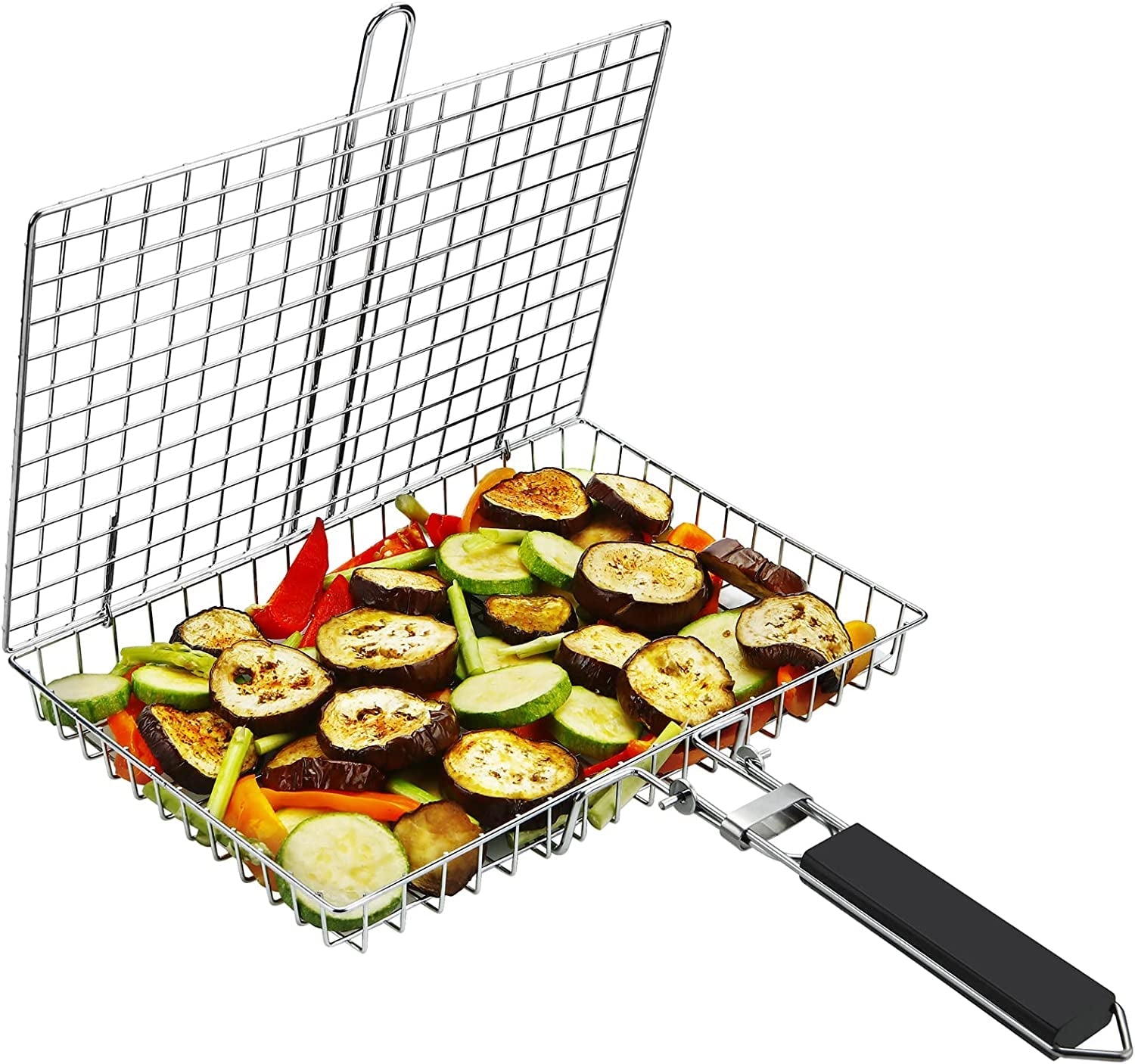Grill Basket NABAOXUN BBQ Grilling Basket Fish Grill Basket. Grill Basket Grill Rack.Outdoor Grill Accessories - Image 4