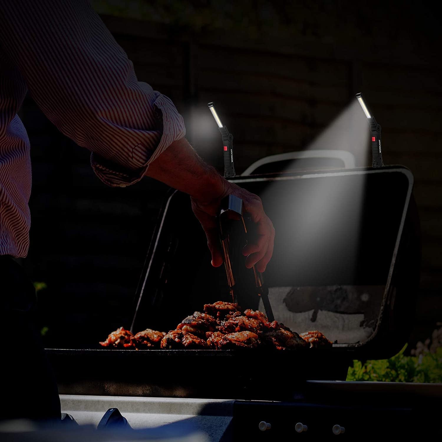 Tool Gifts for Men 2Pack Rechargeable LED Work Lights with Magnetic Base. 360° Rotation.Versatile Lighting for Repairs. Outdoors.Handyman Tools.Ideal Christmas Addition for Men - Image 2