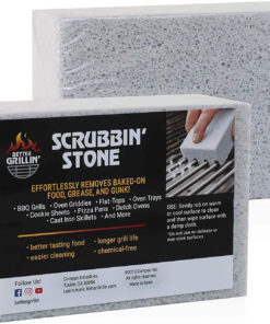 Barbecue Grill Scrubbing Stone. BBQ Grill Brick Cleaner. Griddle Stone Cleaning Block. BBQ Tools. Cleaning Block for Barbeque Grill. Tools for Outdoor Grill. BBQ Cleaner. Pack of 2