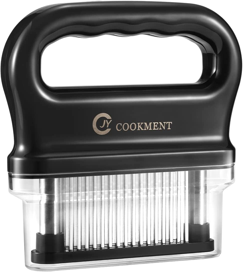JY COOKMENT Meat Tenderizer with 48 Stainless Steel Ultra Sharp Needle Blades. Kitchen Cooking Tool Best for Tenderizing. BBQ. Marinade - Image 2