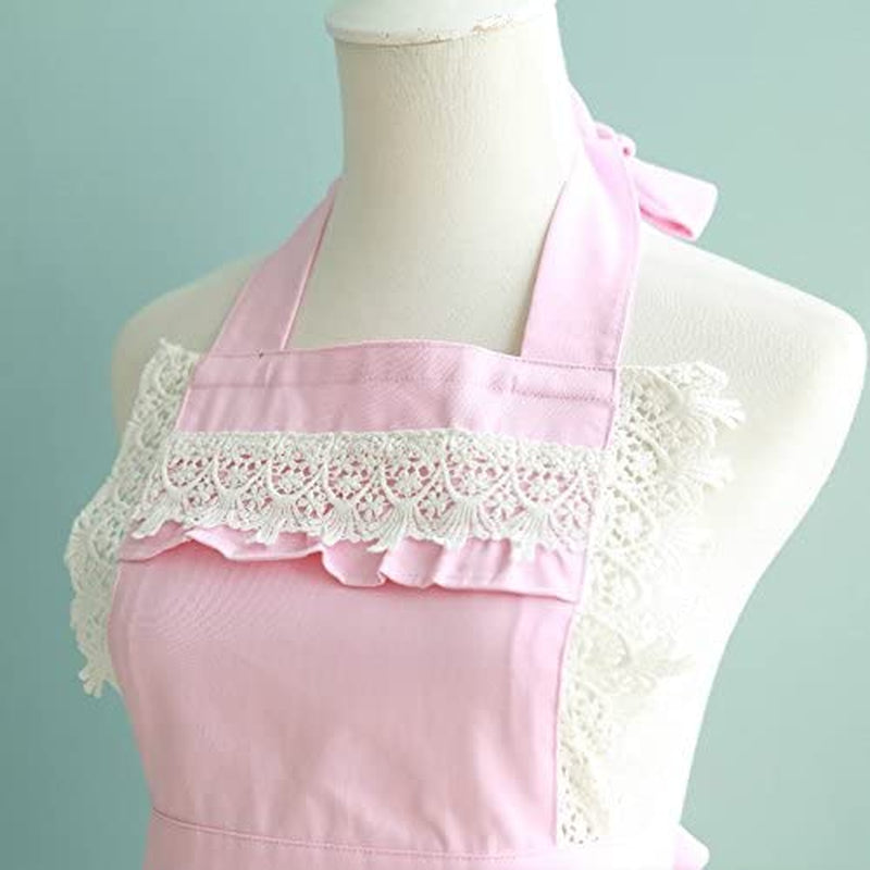 Lovely Home Work Adjustable Apron Cake Kitchen Cooking Women Girls Aprons with Pocket for Gift. Pink - Image 3
