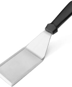 New Star Foodservice 36152 Plastic Handle Heavy Duty Hamburger Turner/Spatula with Cutting Edge. 11.5-Inch. Black