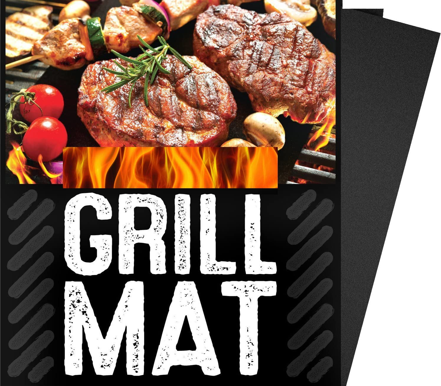 BBQ Grill Sheets Mat .100% Non Stick Safe .Extra Thick.Reusable and Dishwasher Safe. 3 Piece of (13X15.75)
