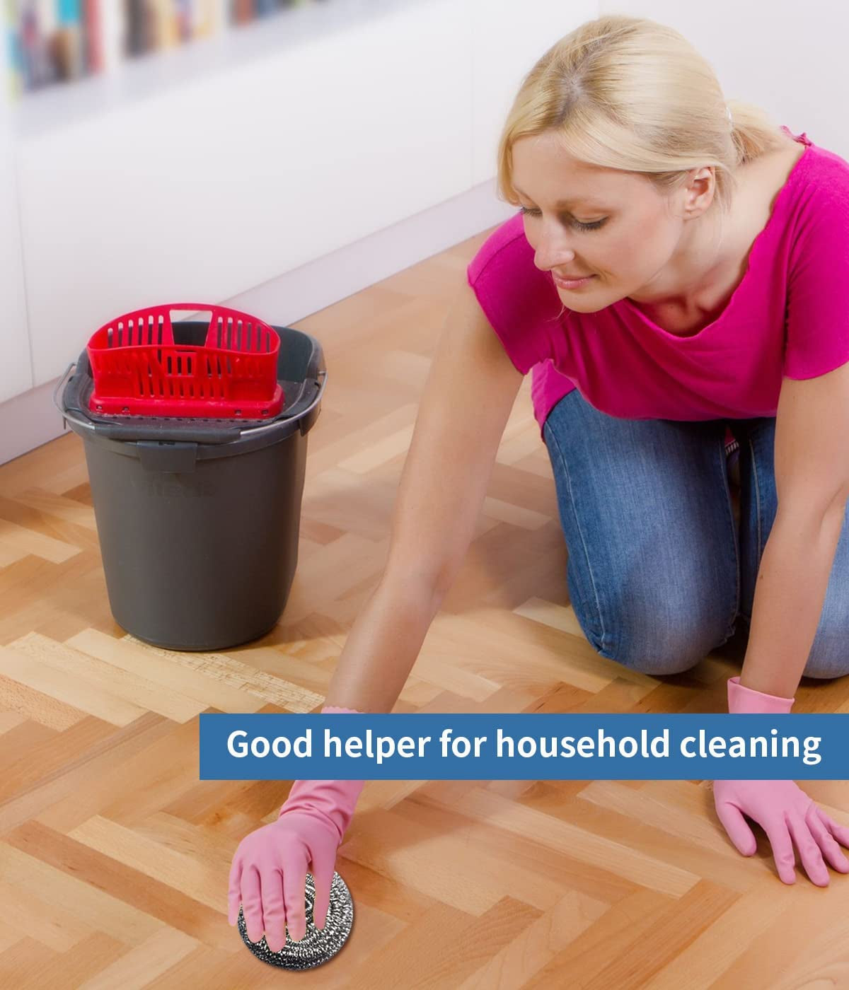 6Pcs Scourer Steel Wool Scrubber - Steel Wool for Cleaning Dish Pots Pans Grills Stainless Steel Scrubber for Kitchen Sinks Cleaning Steel Wool Pads Metal Scrubber. Flexible - Image 7