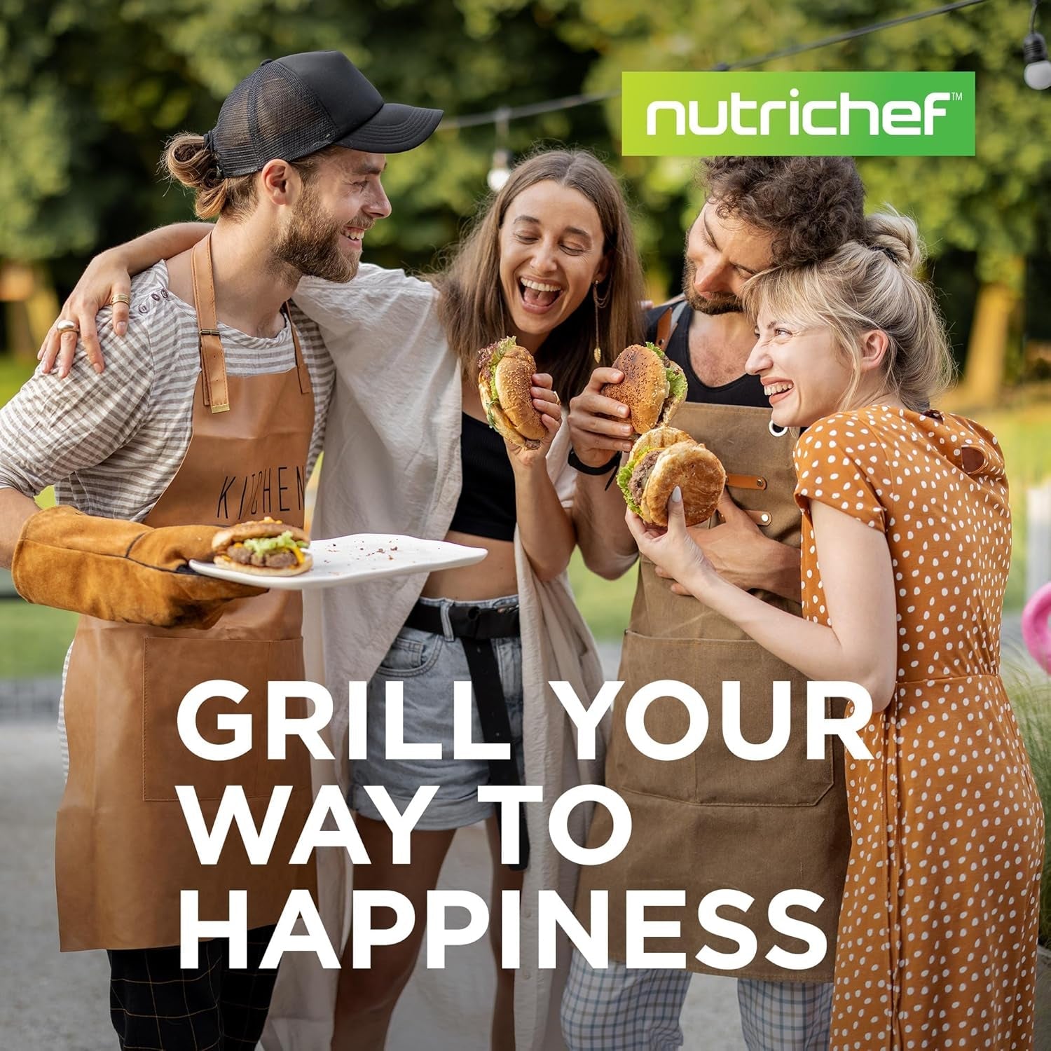 Nutrichef Cast Iron Reversible Grill Plate – 18 Inch Flat & Ridged Skillet Griddle Pan. Fits Two Burners. for Gas. Electric. Ceramic Stovetops. with Silicone Oven Mitt - Image 8