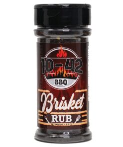 10-42 BBQ Brisket Rub | All-Natural Spice Seasoning for Steak. Rib. Beef Brisket | Barbecue Meat Seasoning Dry Rub | BBQ Rubs and Spices for Smoking and Grilling | No MSG. 5.5.Oz Bottle