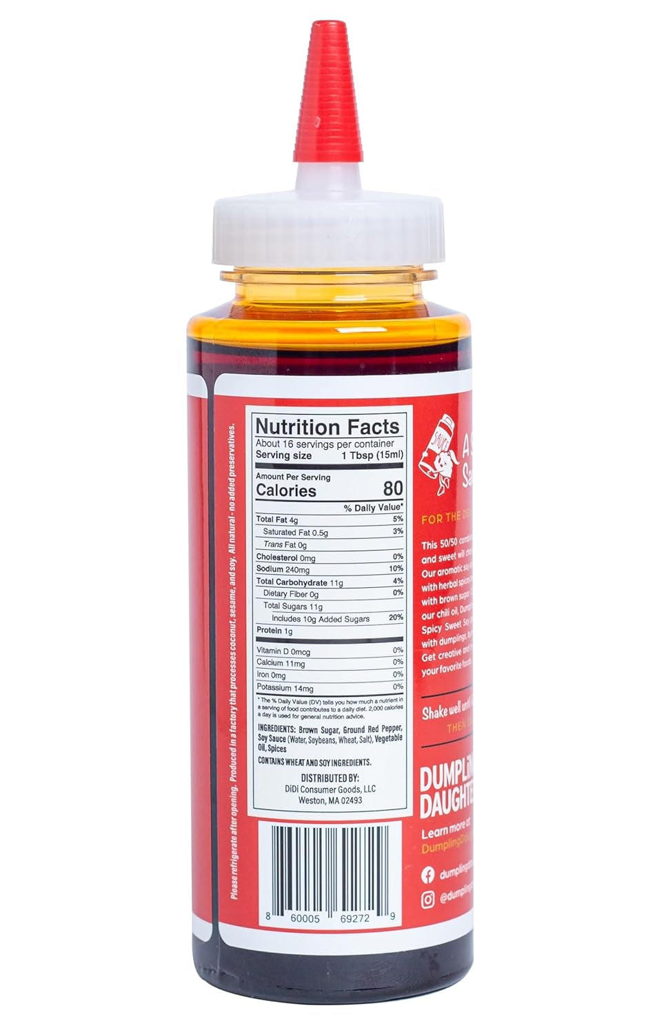 Dumpling Daughter - Spicy Sweet Soy Sauce (8 Oz) - Brown Sugar Sweetened Dumplings Sauce Balanced with Spicy Chili Oil - the Perfect Asian Dipping Sauce - Image 6