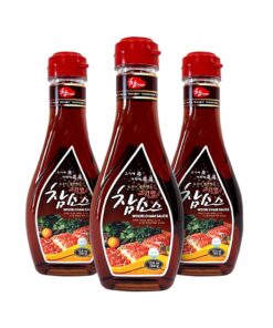 WOORI CHAM SAUCE Korean BBQ Soy Sauce. #1 Steak Sauce in Korea. Magic Sauce for Korean BBQ. Kalbi. Bulgogi. and Pickles. (10.6Oz. 1) (3 Pack)