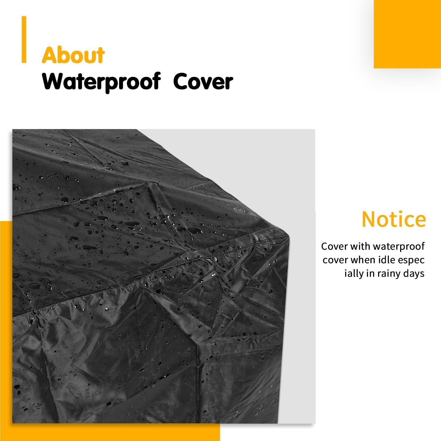 Tuoze 32-Inch Fire Pits Outdoor Patio Metal Multifunctional Firepit Table with Waterproof Cover for Camping Bonfire Party Picnic BBQ Backyard Garden outside Heating.Black - Image 5