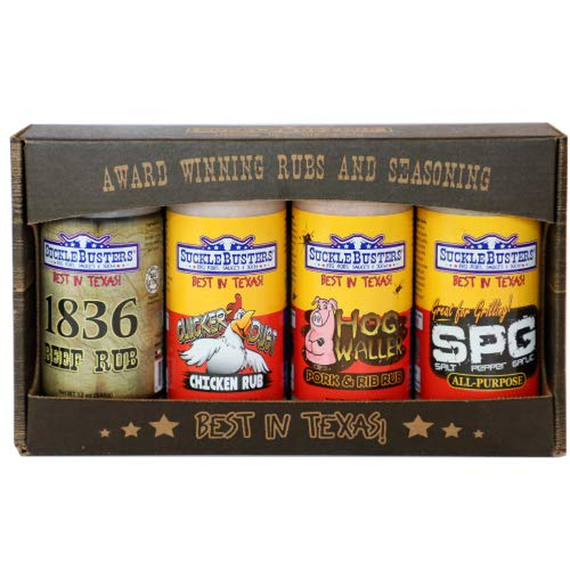 Sucklebusters BBQ Rub Gift Box - 4 Large Jars - Image 2