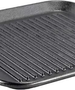 BOLD 12 Inch Seasoned Cast Iron Grill Pan with Loop Handles; Design-Forward Cookware