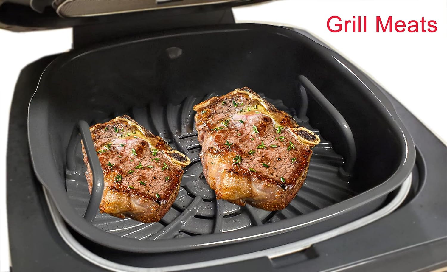 Grill Grate Compatible with Ninja AG301 Foodi.Accessories for Ninja Foodi 5-In-1 Indoor Grill.Non-Stick Replacement Grill Griddle for Ninja Foodi AG300.AG400.AG302.EG201.LG450CCO.LG450CO.IG351A.IG302Q - Image 3