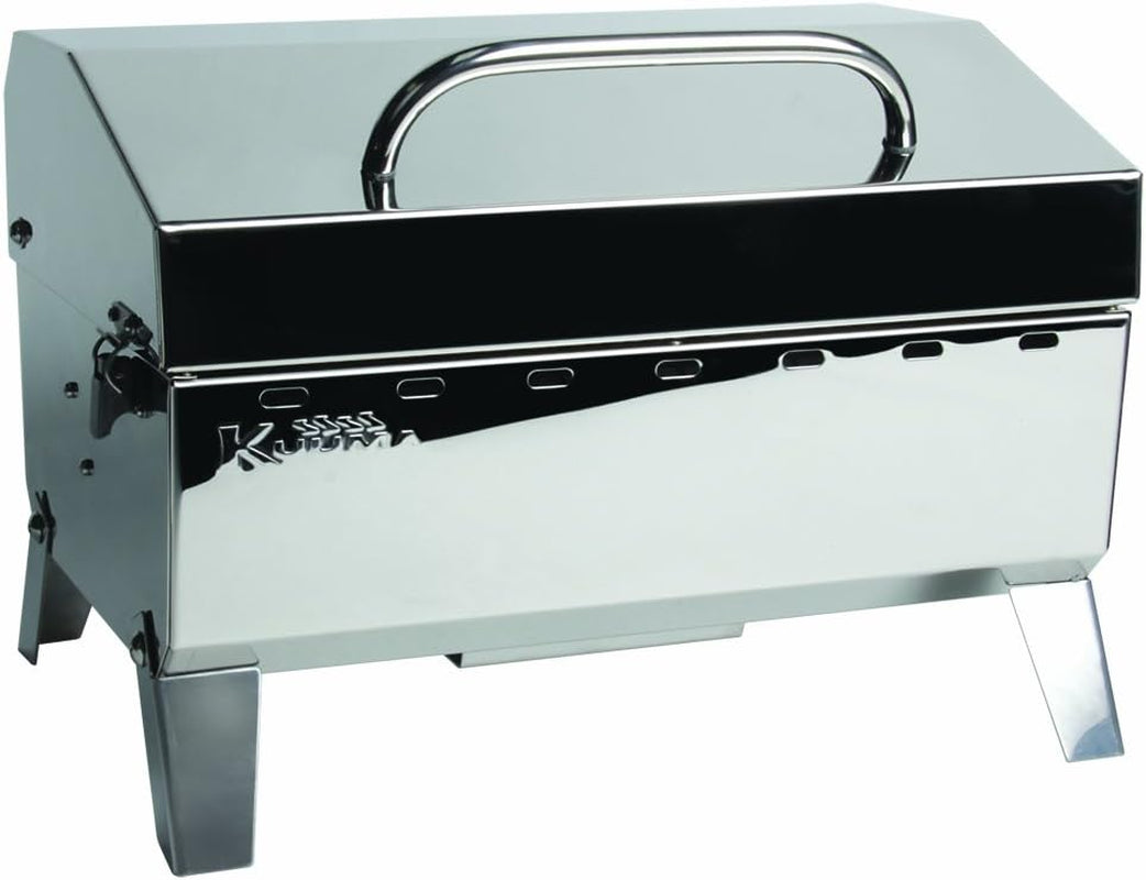Kuuma Premium Stainless Steel Mountable Gas Grill W/Regulator -Compact Portable Size Perfect for Boats. Tailgating and More - Stow N Go 125 (58140) - Image 2