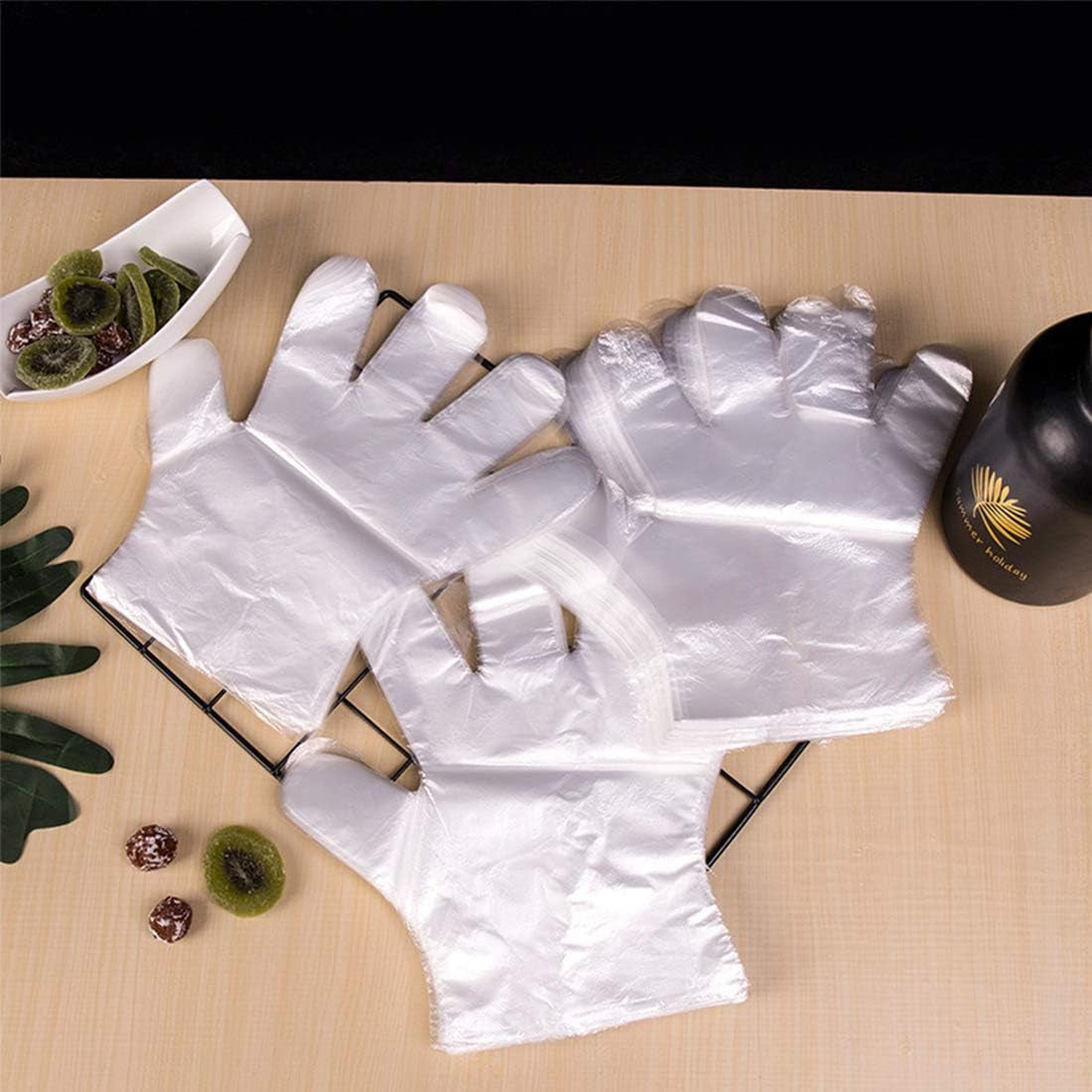 1500 Pcs Plastic Gloves Disposable - Food Prep Gloves Disposable Gloves Transparent for Food Service. Cleaning. One Size Fits Most… - Image 2