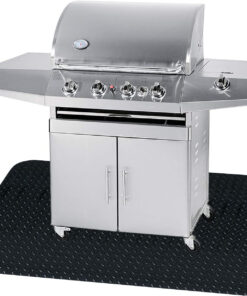 48 X 36 Inches Grill Mat Grill and Garage Protective Mat. Protects Decks and Patios from Grease Splashes. PVC Flame Retardant Material