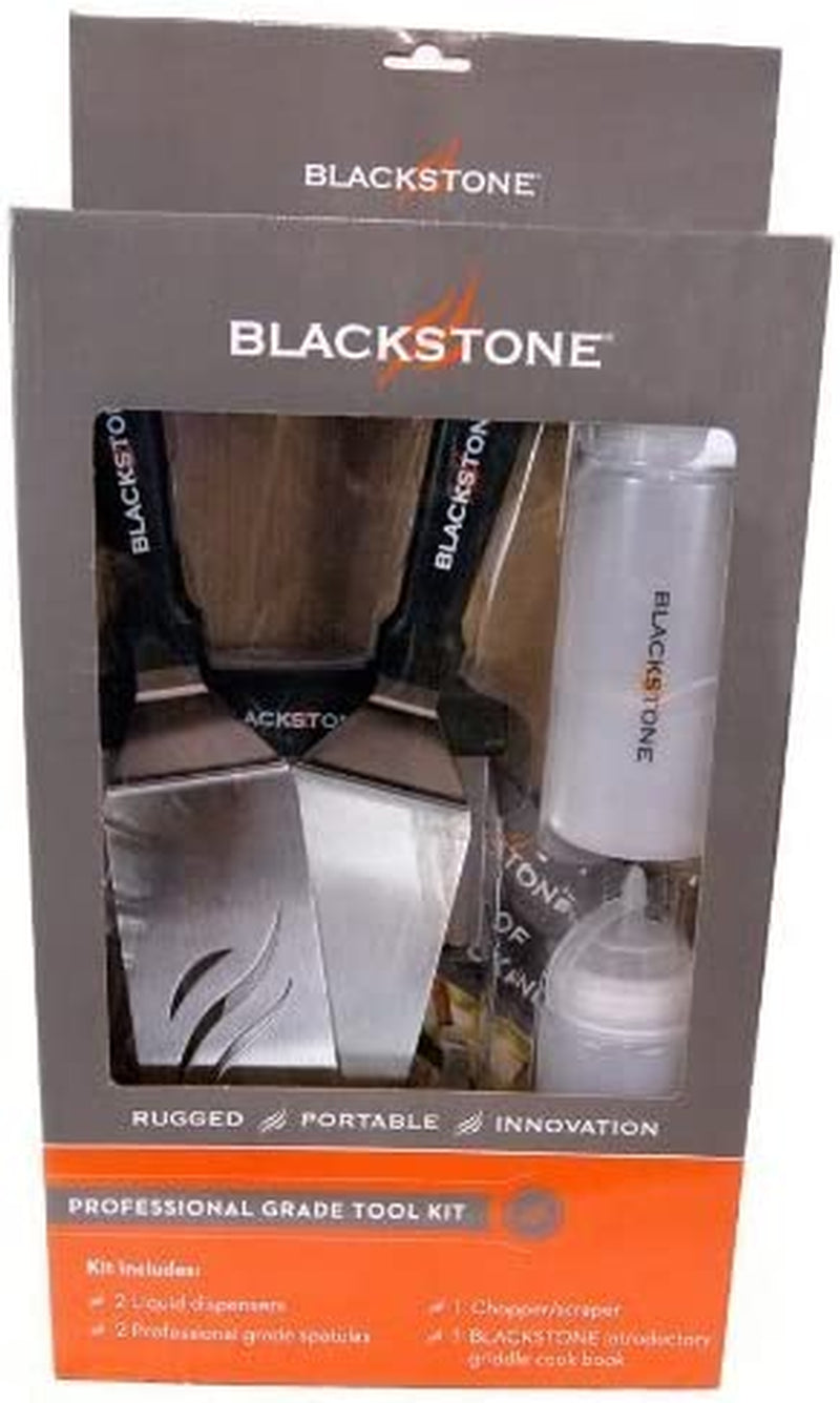 Blackstone 1542 Flat Top Griddle Professional Grade Accessory Tool Kit (5 Pieces) 16 Oz Bottle. Two Spatulas. Chopper/Scraper and One Cookbook-Perfect for Cooking Indoor or Outdoor. Multicolor - Image 8