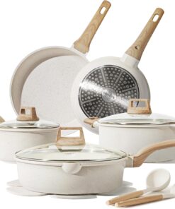 CAROTE 14 Pcs Pots and Pans Set Nonstick.Cookware Set Kitchen Cooking Set with Utensil and Pan Protectors