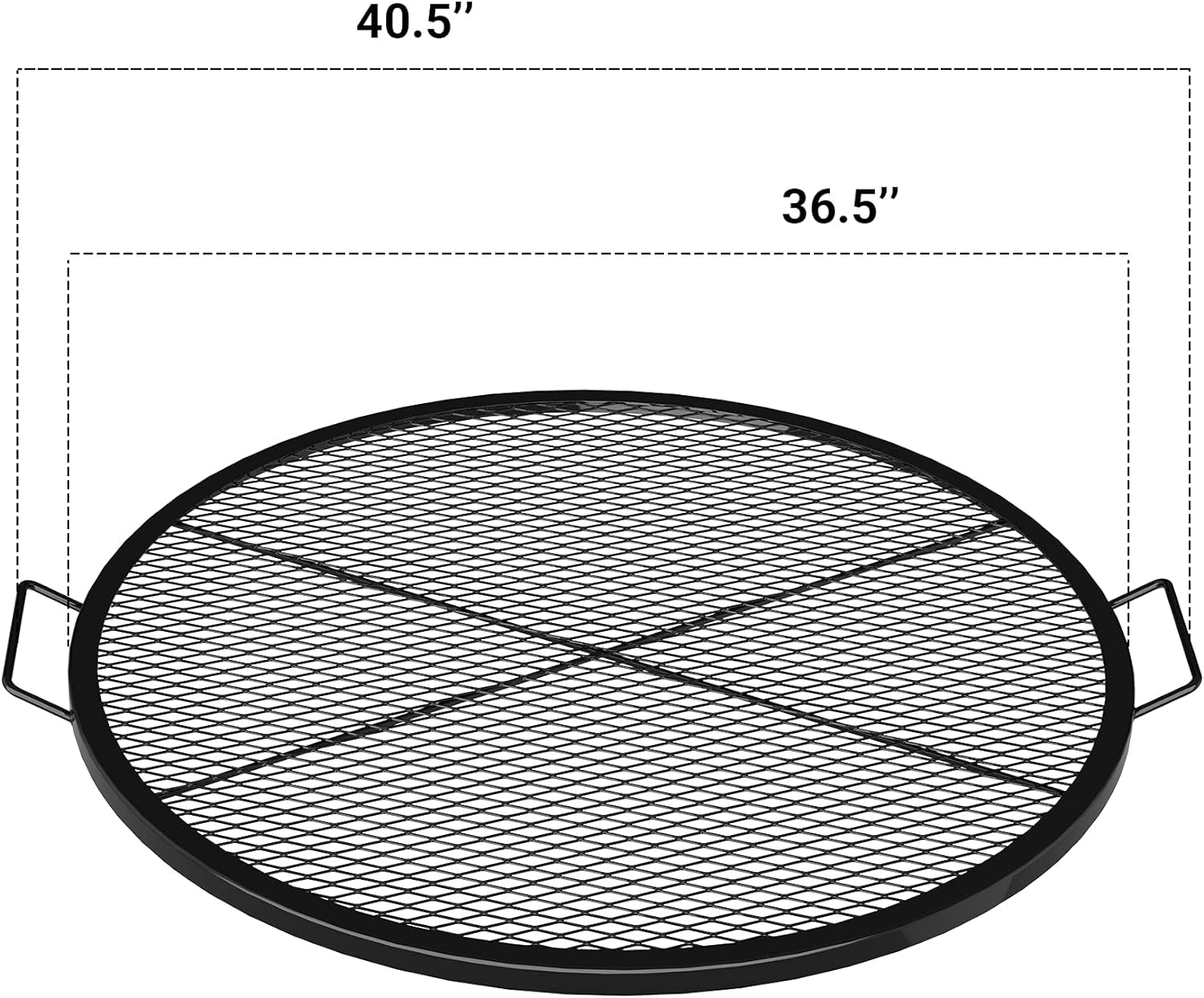 Onlyfire X-Marks Fire Pit Grill Cooking Grate. Outdoor Campfire BBQ Grill. round - 36 Inch - Image 2