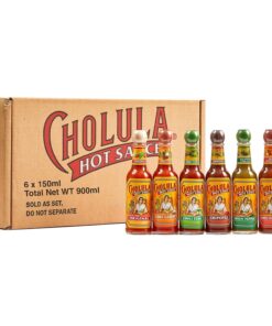 Cholula Hot Sauce Variety Pack. Product of Mexico. Gift Set Includes Six 5 Fl Oz Signature Cholula Hot Sauces for Eggs. Pizza. Mexican Dishes. and More. 30 Fl Oz