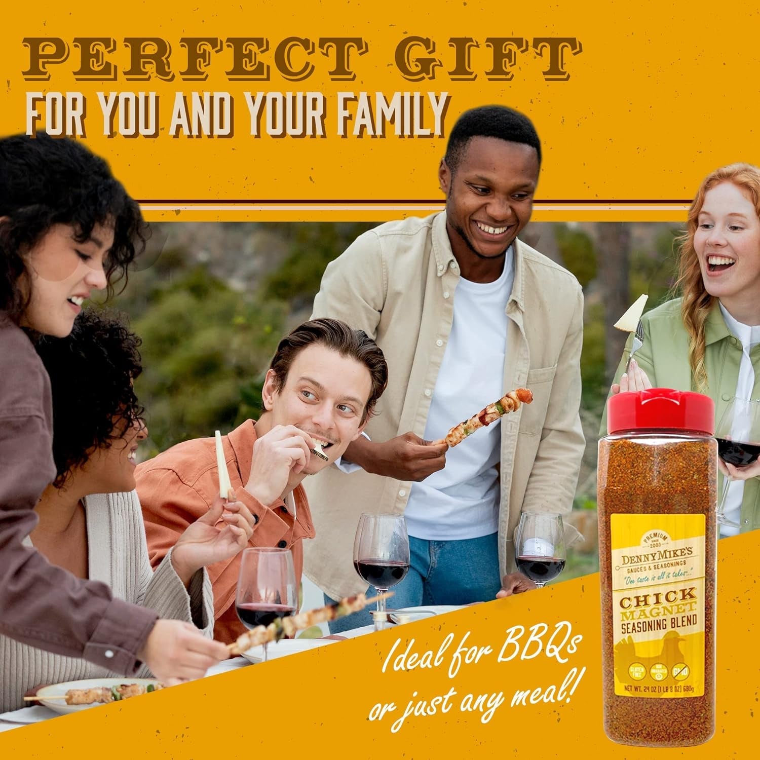 Chick Magnet Rotisserie Chicken Seasoning Rub for Cooking. Smoking. and Grilling. Gluten-Free. Low Sodium. Keto-Friendly Chicken Seasoning Spice Blend. 1.5 Pounds - Dennymike'S - Image 7