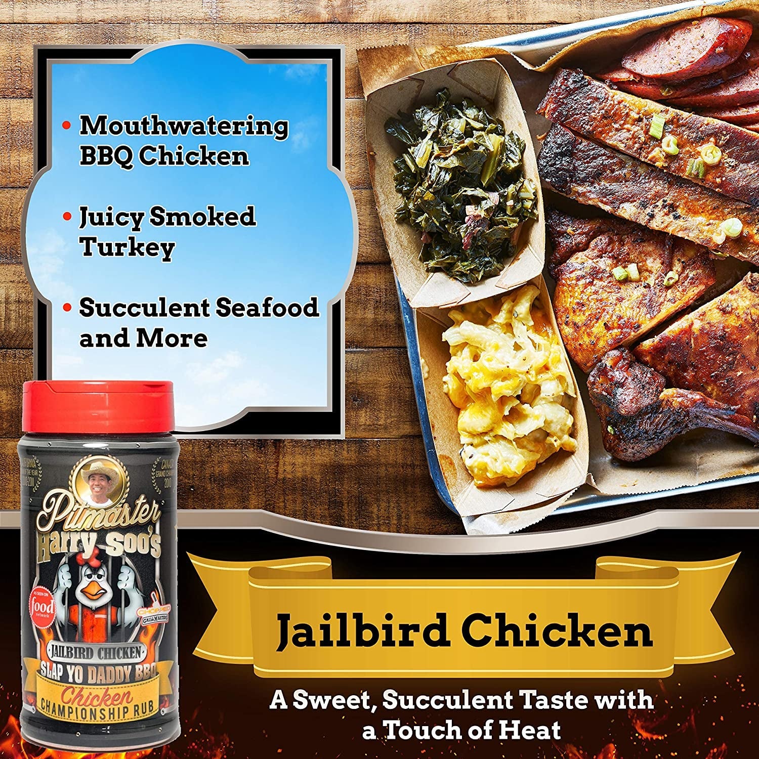 Slap Yo Daddy BBQ Jailbird Chicken and Flavor Bomb Umami (3 Rubs) 12Oz Bundle - Image 3