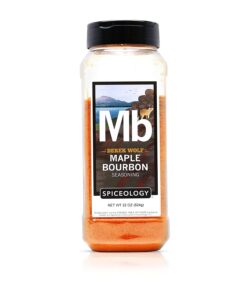 Spiceology & Derek Wolf - Maple Bourbon Seasoning - Sweet & Smoky Barbeque Rubs. Seasonings and Spice Blends - Use On: Ribs. Pork Shoulder. Beef. Bacon. Chicken Wings. Popcorn. Scallops or Duck Breast - 22 Oz