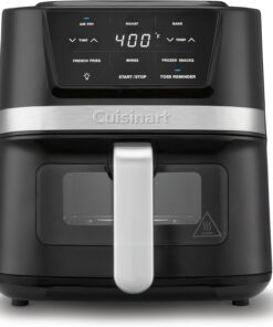 Cuisinart Air Fryer Oven. 2.6-Qt Basket Stainless Steel Air Fryer. Kitchen Dishwasher-Safe Parts with 3 Presets to Roast. Bake. & Air Fry. Quick & Easy Electric Fryer Meals. AIR-80