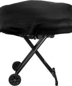 BBQ Grill Cover. Black BBQ Cover Portable Grill Cover Waterproof BBQ Grill Cover Compatible with Coleman Roadtrip LXX. LXE and 285. Adjustable Grill Cover