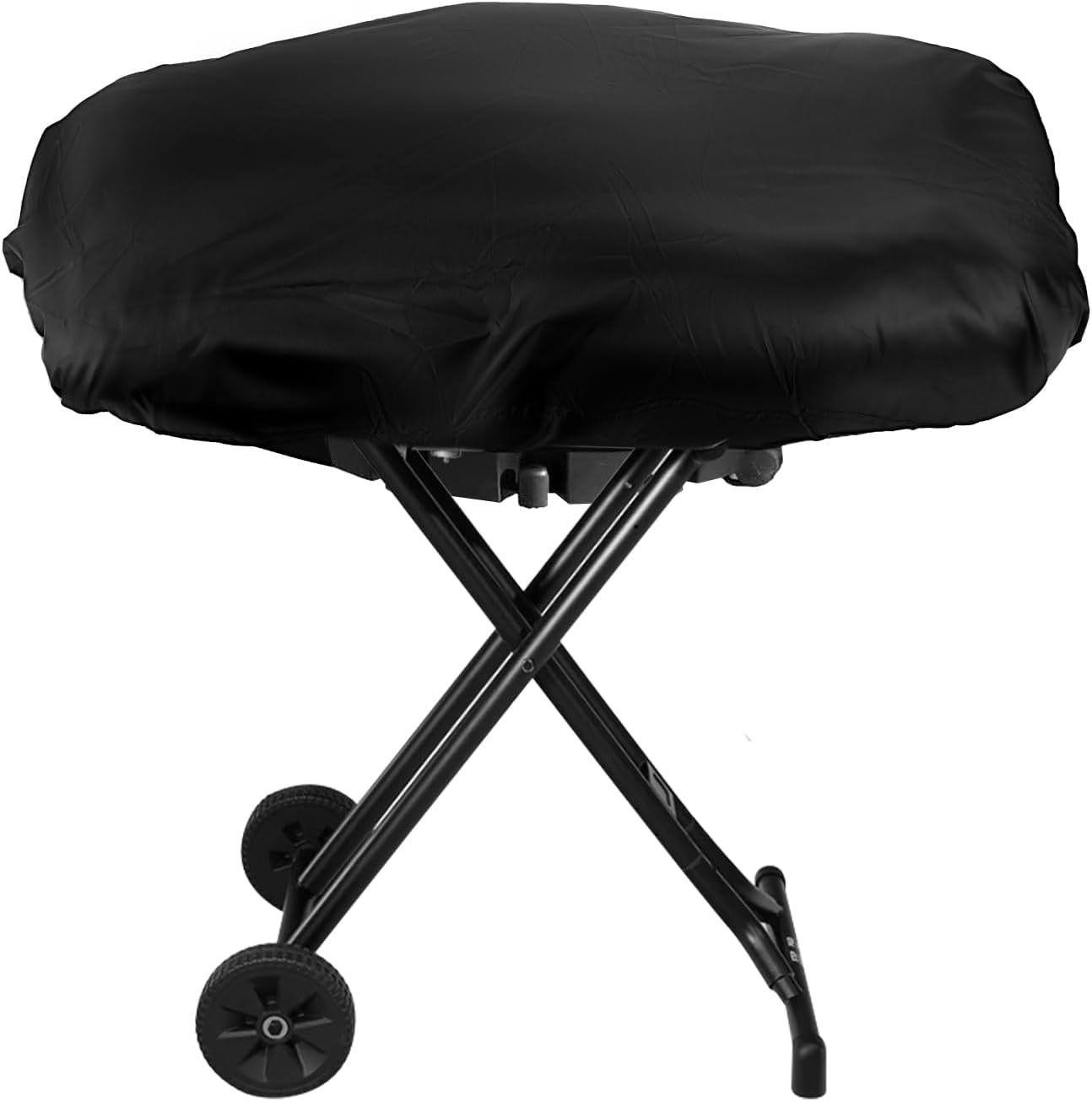 BBQ Grill Cover. Black BBQ Cover Portable Grill Cover Waterproof BBQ Grill Cover Compatible with Coleman Roadtrip LXX. LXE and 285. Adjustable Grill Cover