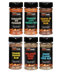 STEVEN RAICHLEN'S Project Smoke BBQ Spice Rub Seasoning Combo Pack - 6 Pack World Wide Barbeque