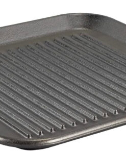 BOLD 12 Inch Seasoned Cast Iron Grill Pan; Design-Forward Cookware