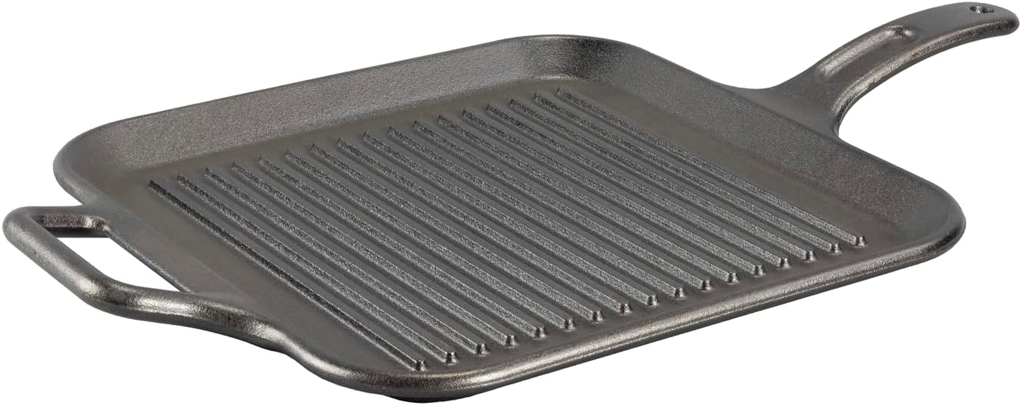BOLD 12 Inch Seasoned Cast Iron Grill Pan; Design-Forward Cookware