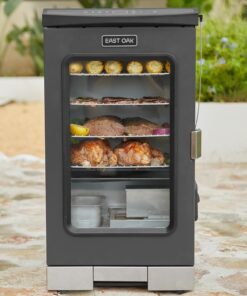 30 Digital Electric Smoker with Glass Door and Extra Long Constant Smoking. 725 Sq Inches. 4 Detachable Racks Outdoor Smokers for Party. Home BBQ. Backyard