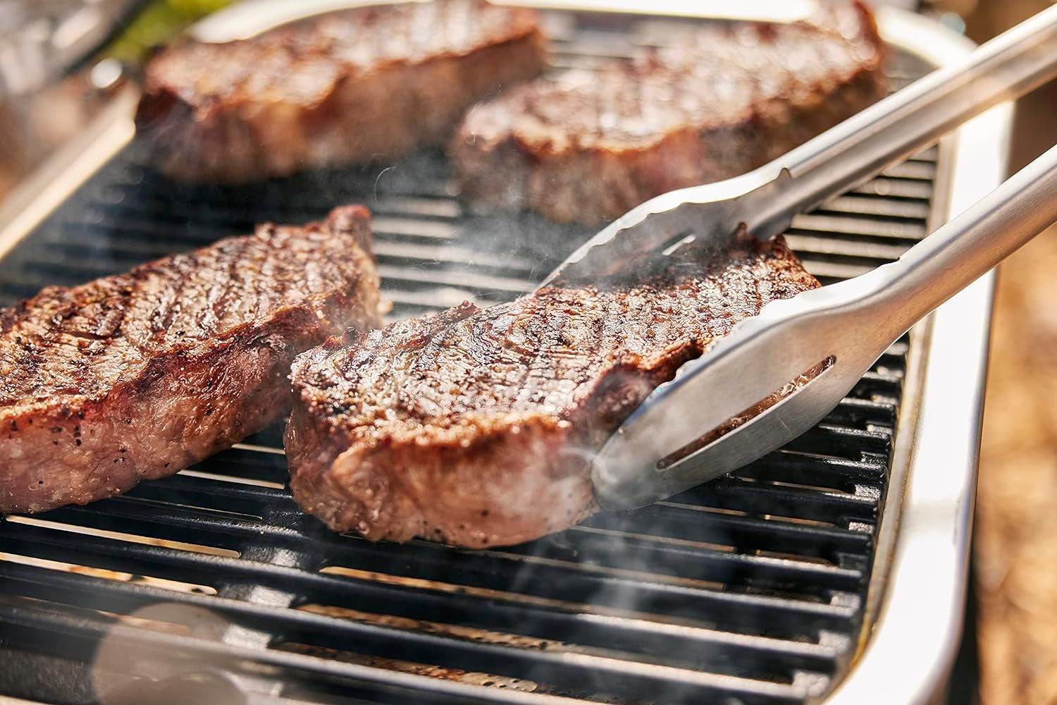 Lumin Compact Outdoor Electric Barbecue Grill. Black - Great Small Spaces Such as Patios. Balconies. and Decks. Portable and Convenient - Image 15