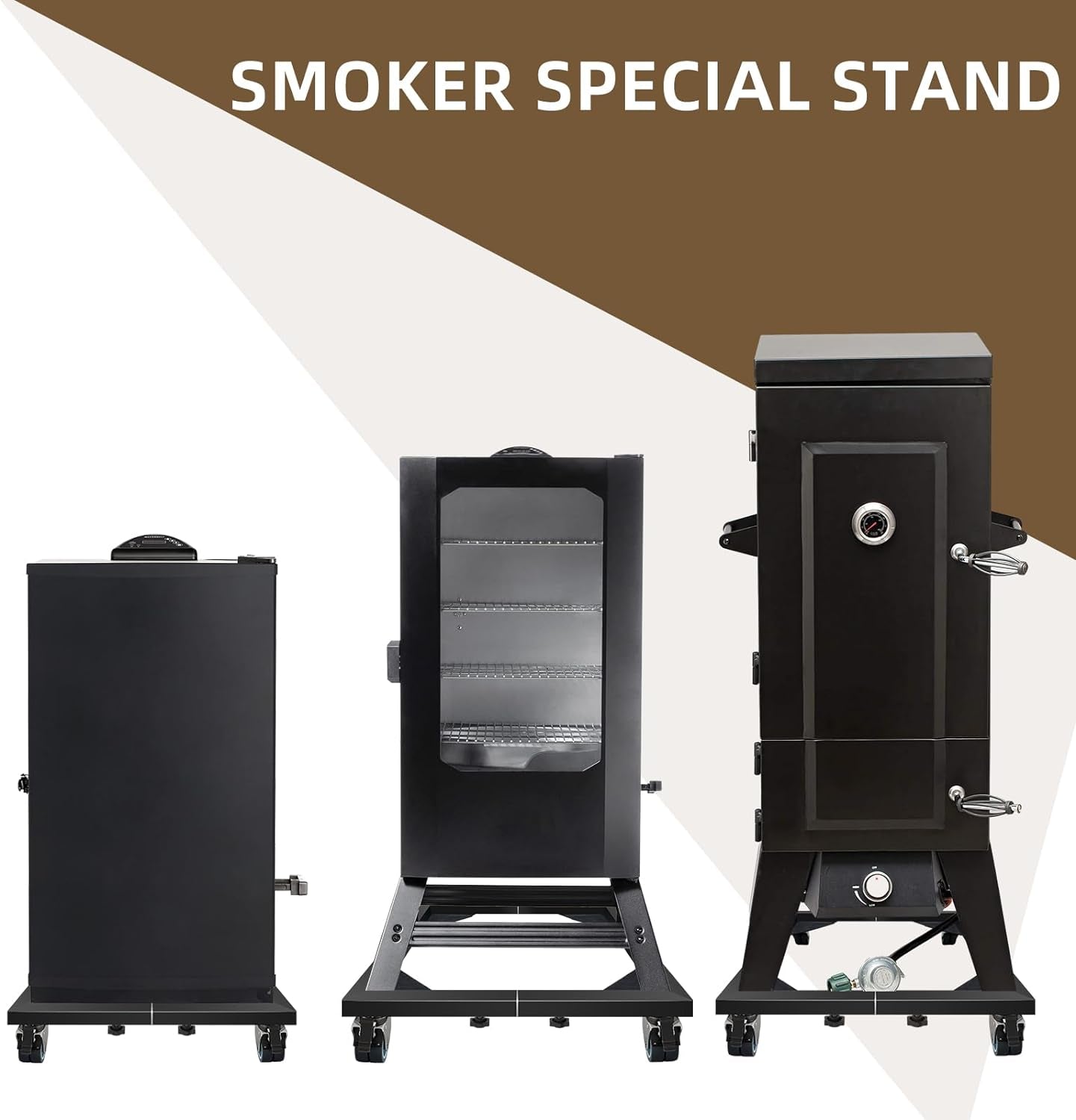 Heavy Duty All Steel Smoker Stand .Electric Smoker&Vertical Electric Smoker&Digital Electric Smoker Universal Mobile Stand Base - Image 2