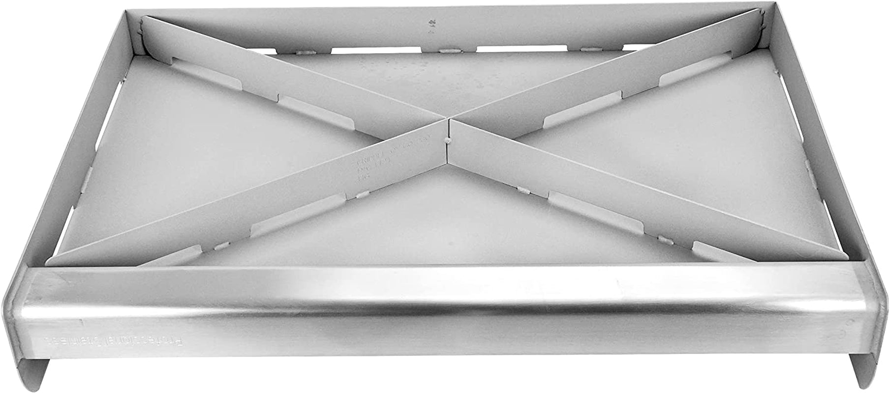 Griddle-Q GQ230 100% Stainless Steel Professional Quality Griddle with Even Heat Cross Bracing and Removable Handles for Charcoal/Gas Grills. Camping. Tailgating. Parties (25X16X6.5) - Image 5