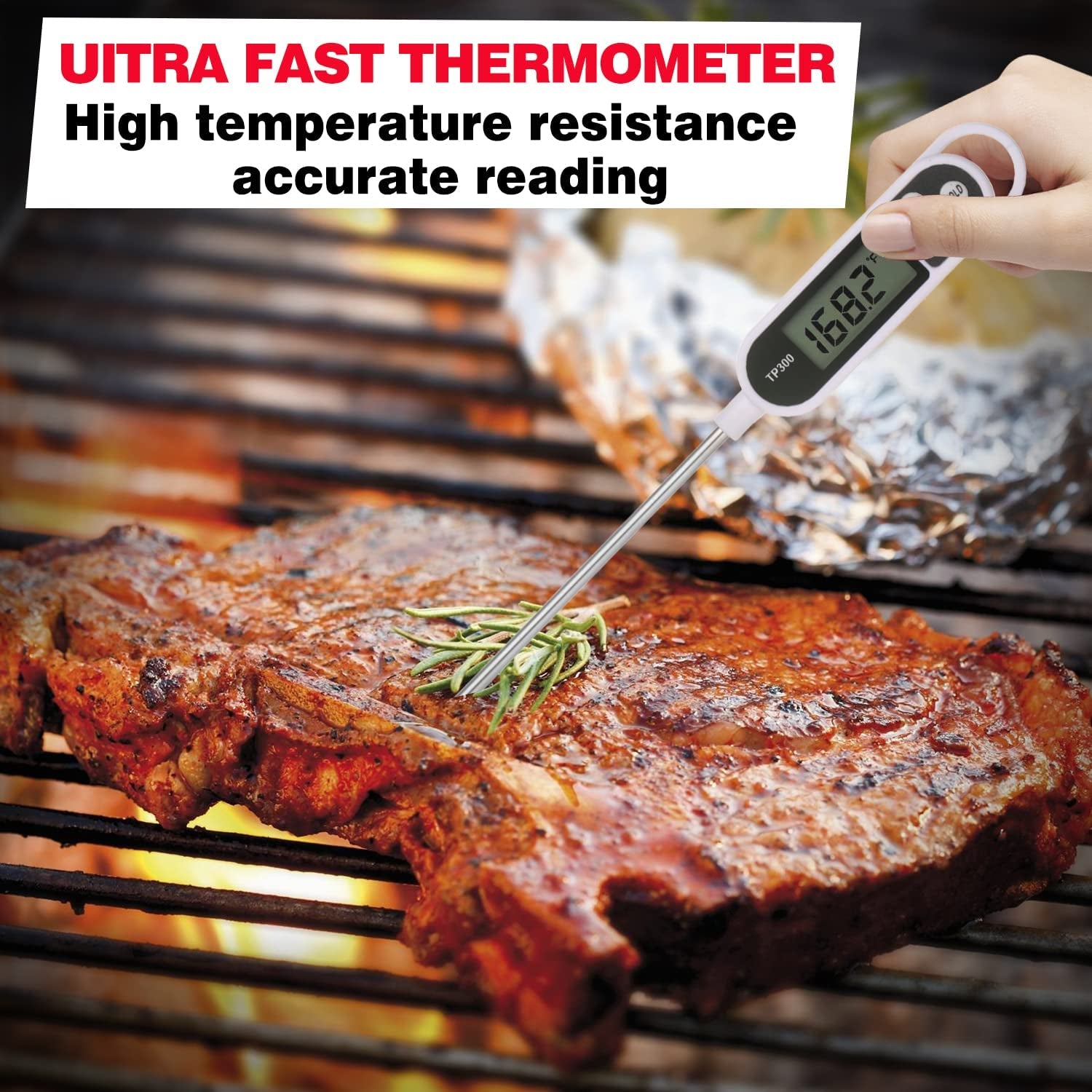 20Pcs Grill Tools Set.Stainless Steel BBQ Tools Set with Thermometer and Portable Case.Premium Grill Utensil Set-Ideal Grilling Gifts for Men&Women on Father'S Day. Christmas.Birthday - Image 5