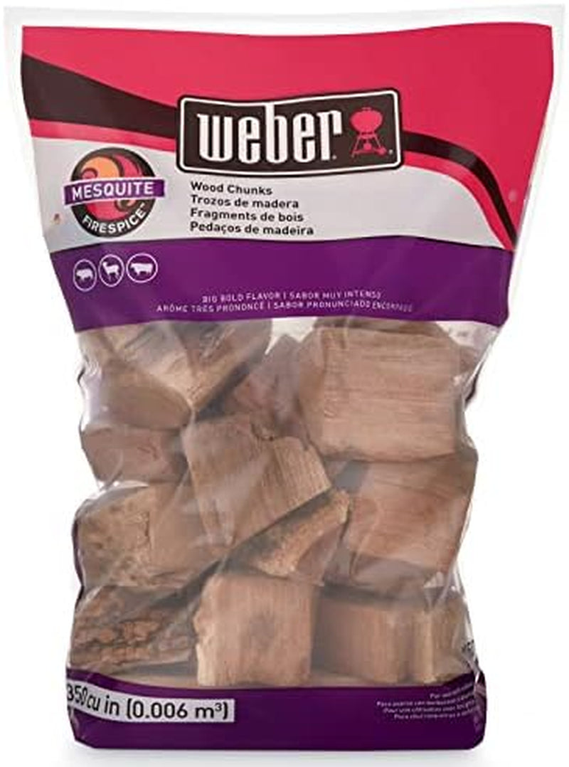 Weber Mesquite Wood Chunks. for Grilling and Smoking. 4 Lb. - Image 4