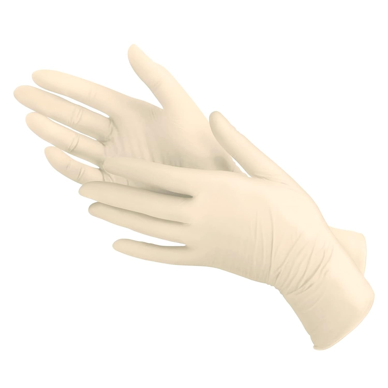 Disposable Latex Gloves for Kitchen and Cleaning Powder Free Size Large. 100