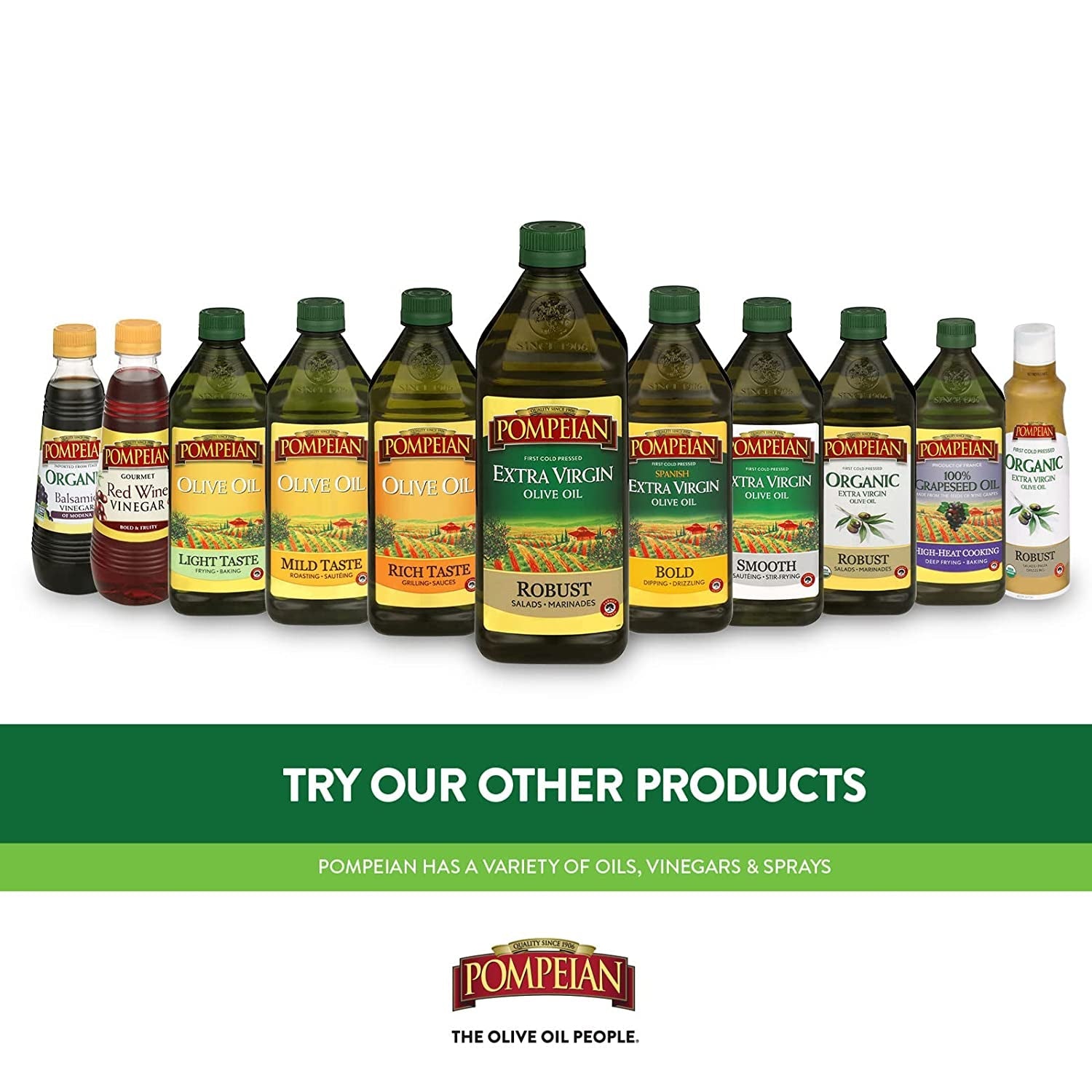Pompeian Smooth Extra Virgin Olive Oil. Contains Polyphenols. First Cold Pressed. 101 Fl Oz - Image 7