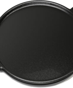 Cast Iron Pizza Pan - 14-Inch Baking Pan for Oven. Stovetop. Grill. or Campfires - Durable. Even-Heating. Versatile Cast Iron Griddle by Home-Complete