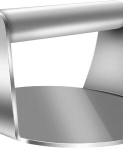 Koicarpe Burger Press - 5.5 Stainless Steel Burger Smasher Tool - Smooth & Non-Stick Surface - round Utensil for Grilling Meat Patty. Steak. Hot Dog. Grill Flattener for Steaks. Panini. Sandwich