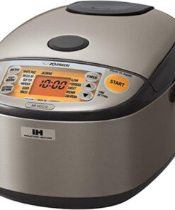 Zojirushi NP-HCC10XH Induction Heating System Rice Cooker and Warmer. 1 L. Stainless Dark Gray