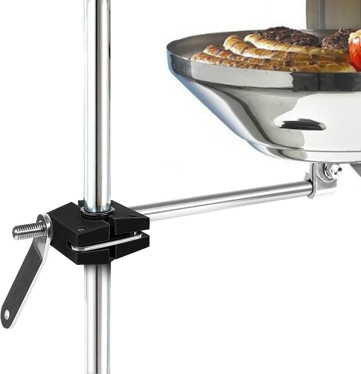 Round Rail Grill Mounting Hardware Kit for Standard 7/8 or 1 Rails. Compatible with All Magma Marine Kettles Grill A10-080