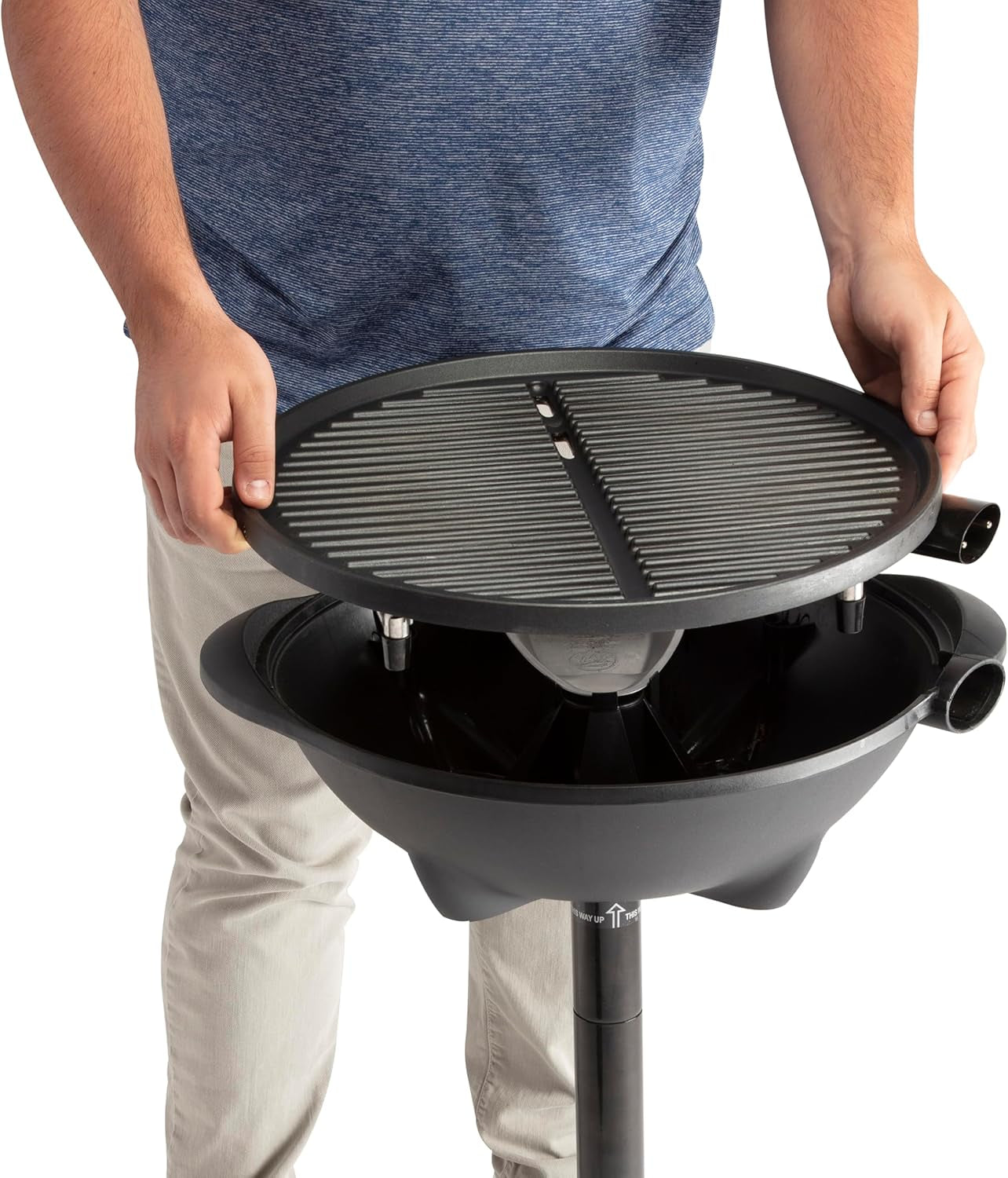Cuisinart Indoor/Outdoor Electric Grill. 2-In-1 Portable BBQ with Non-Stick Cooking Surface. Electric Grill Outdoor with Adjustable Heat. Stand/Tabletop Options for Cookouts. Barbecues. Small Spaces - Image 8