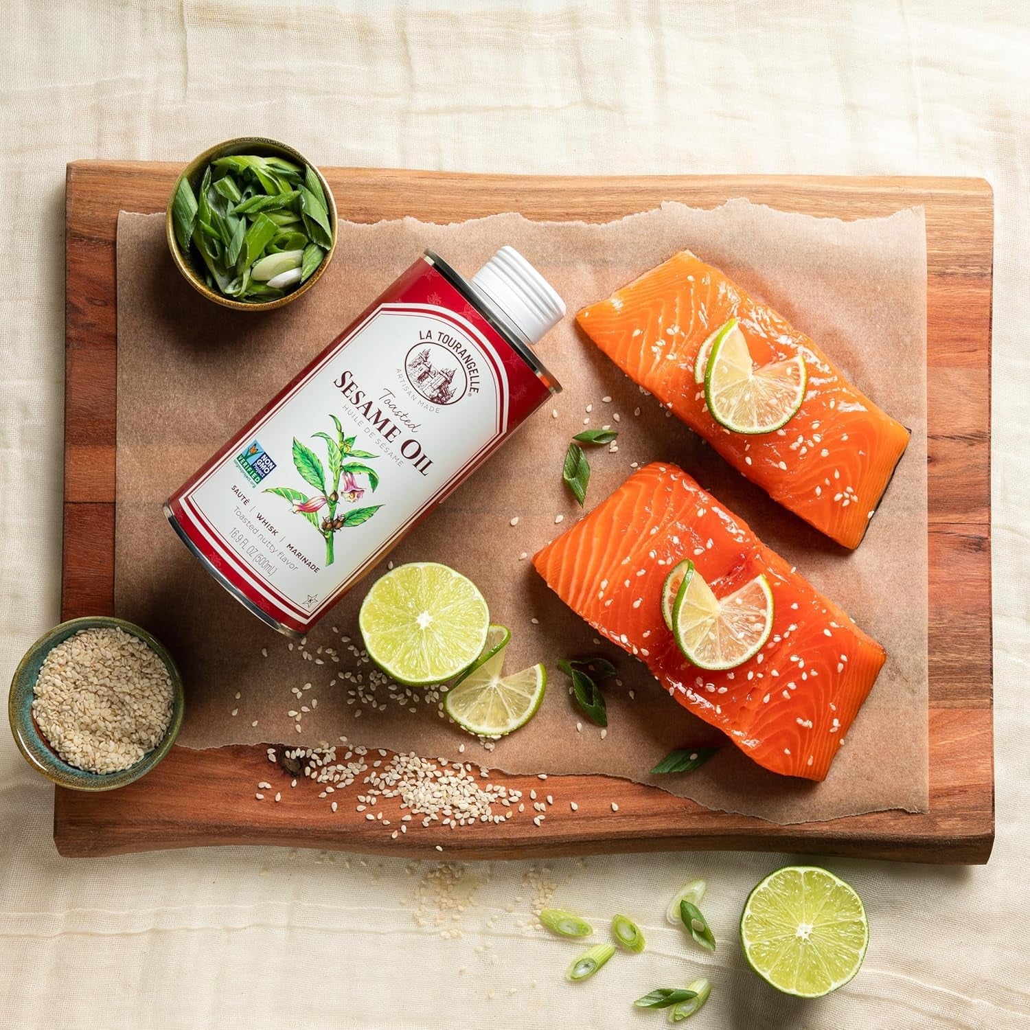 La Tourangelle. Toasted Sesame Oil. Great for Cooking. Add to Noodles. Stir-Fry. Vegetables. Vinaigrettes. and Marinades. 16.9 Fl Oz - Image 9