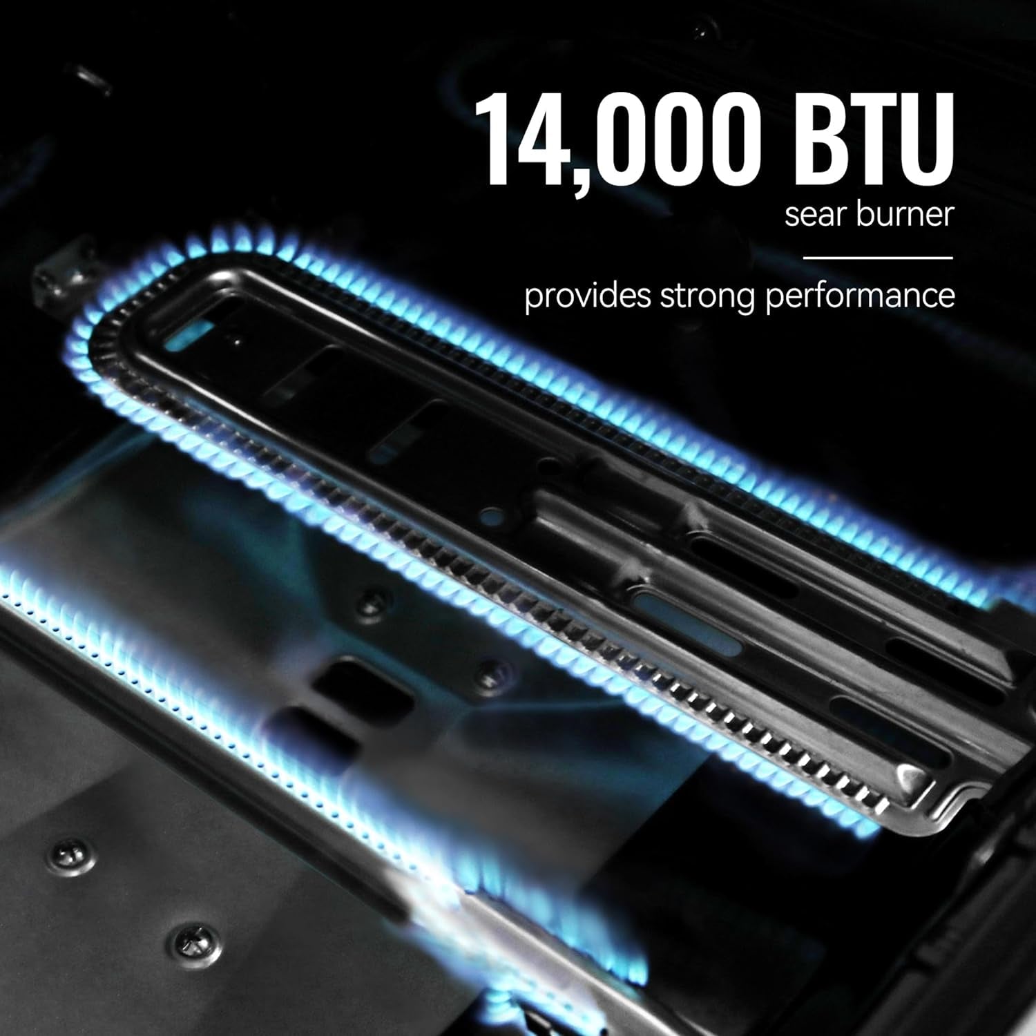 GA5401T 5-Burner BBQ Propane Grill with Sear Burner and Side Burner. Stainless Steel Barbecue Gas Grill for Outdoor Patio Garden Picnic Backyard Cooking. 64.000 BTU. Silver - Image 7