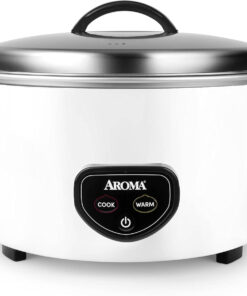 Aroma Housewares Commercial 60-Cup (Cooked) / 14Qt. Rice & Grain Cooker (ARC-1430E). White